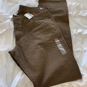 New Gap brown jeans 36x34
